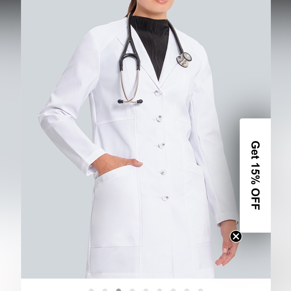 Women's Medelita Vera white coat lab coat